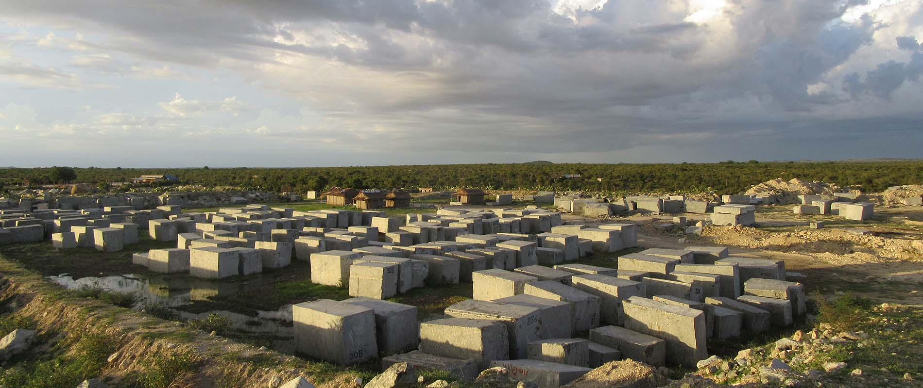 Labradorite Blocks Quarry Madagascar